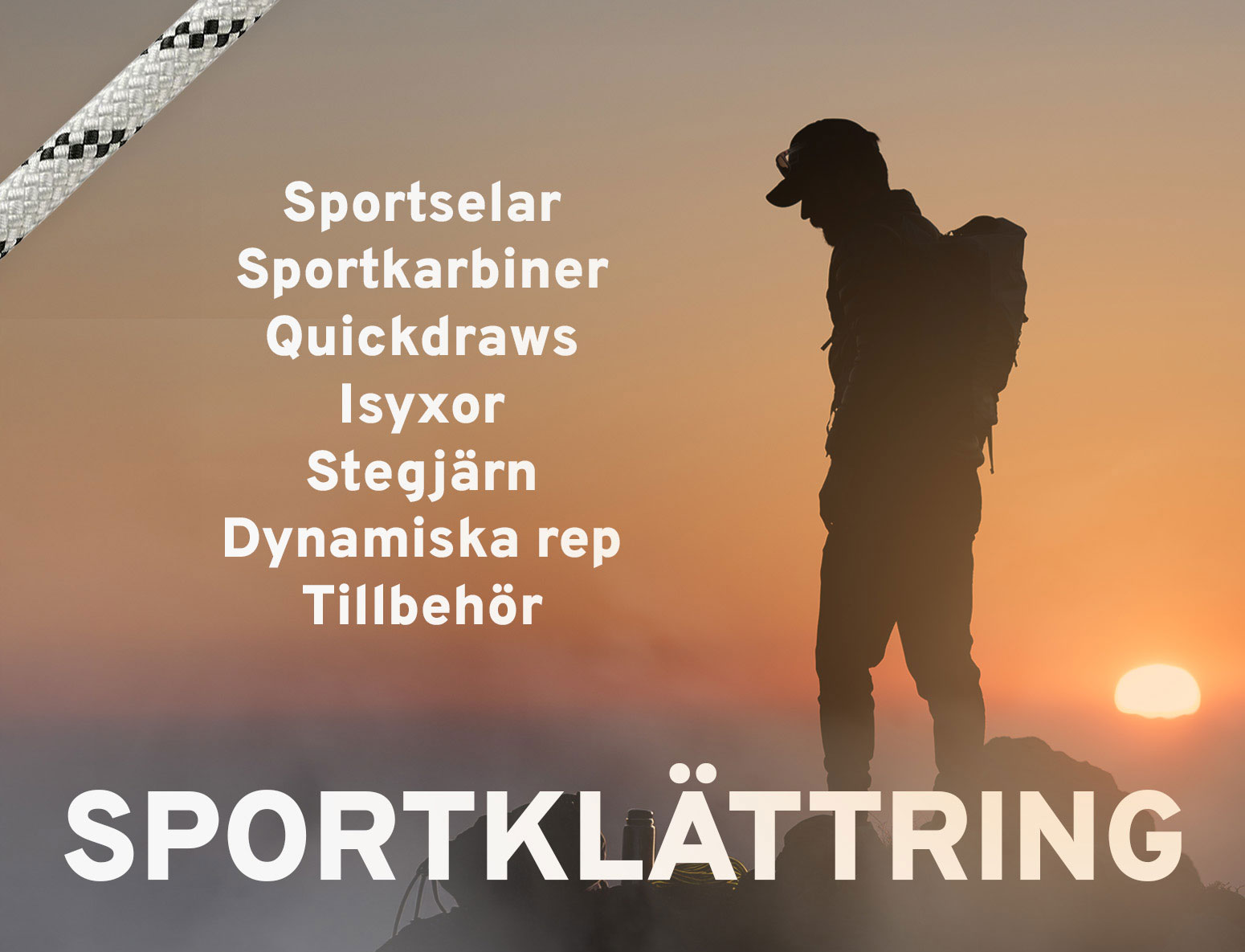 Sportkl�ttring, karbiner, quickdraws, isyxor, stegj�rn