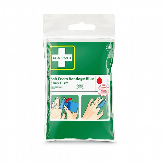 Soft Foam Bandage Blue, Cederroth