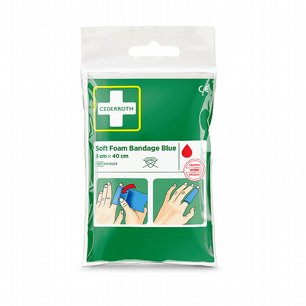 Soft Foam Bandage Blue, Cederroth